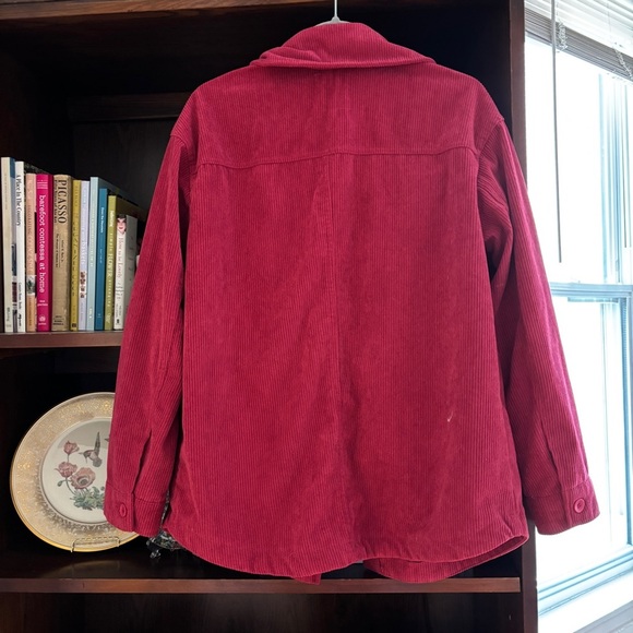 Avec Les Filles Crimson Corduroy Jacket - Picture 4 of 4